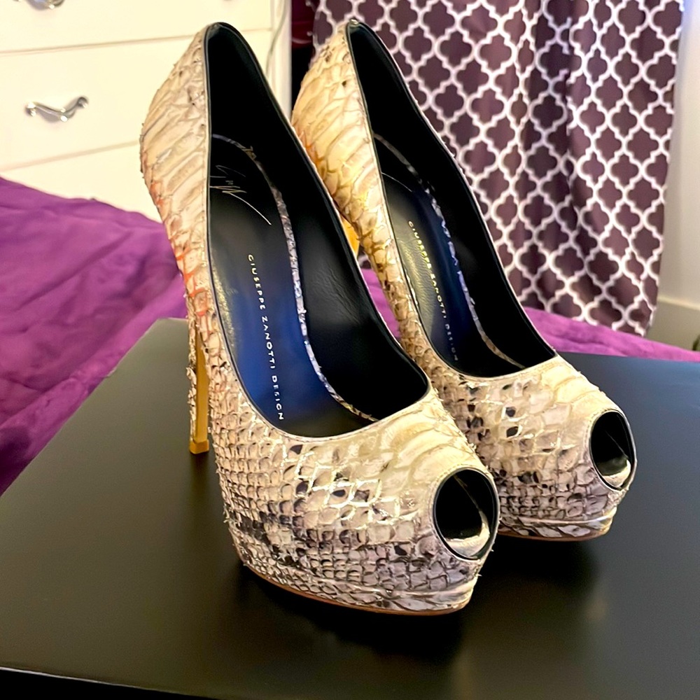 Giuseppe Zanotti Python platform heels